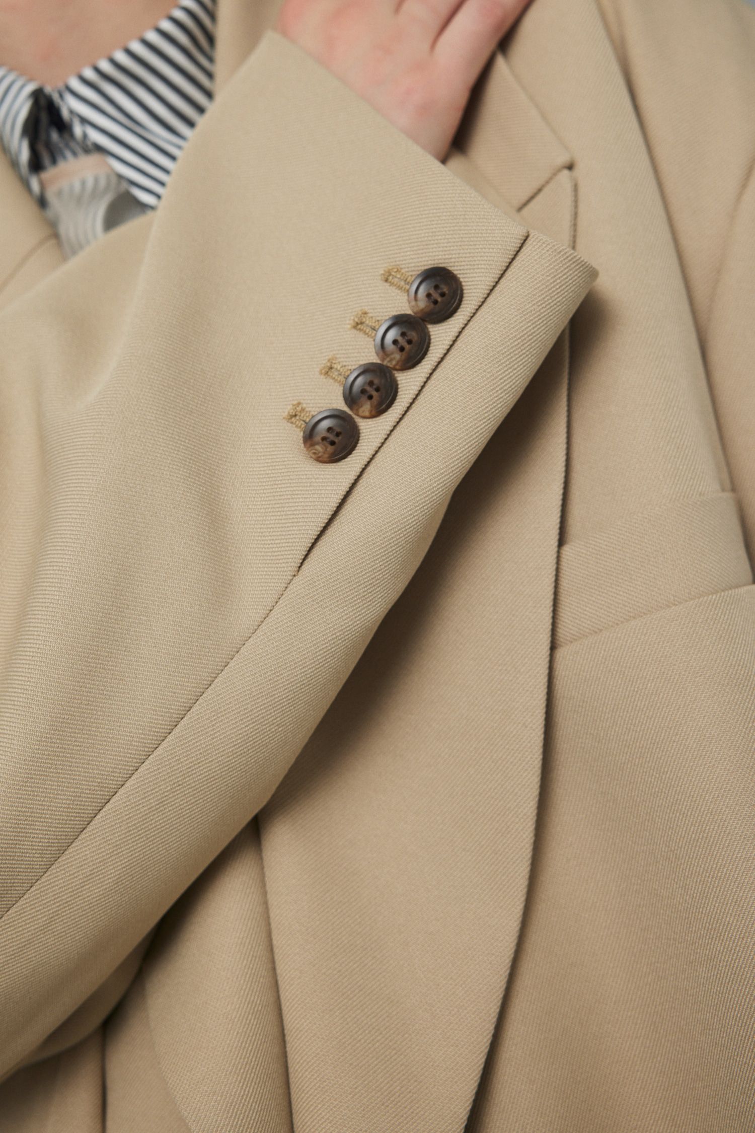 オーバーサイズ シルエット ジャケット - Over silhouette jacket - BEG