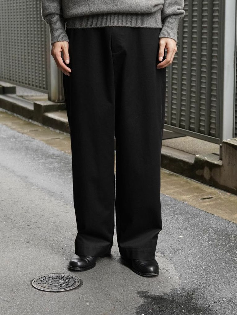 UNIVERSAL PRODUCTS - ノータック チノ パンツ / トラウザーズ - NO TUCK WIDE CHINO TROUSERS -  CAMEL | ADDICT WEB SHOP