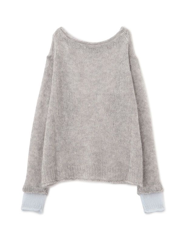 スーパーキッドモヘヤニットプルオーバー - GREY