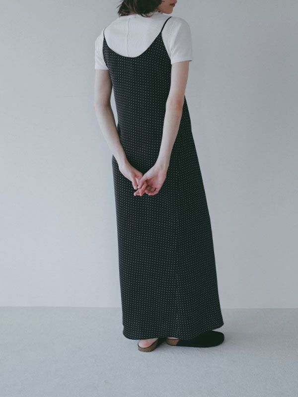 オリジナルドットキャミワンピース （BLACK)