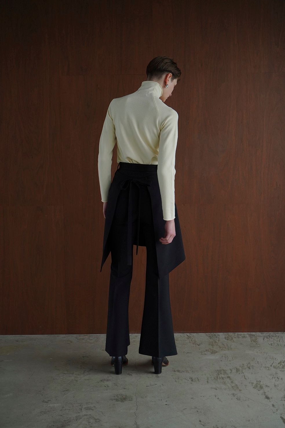 ベーシック ハイネック ニット - ROLL H/N KNIT TOPS - IVORY