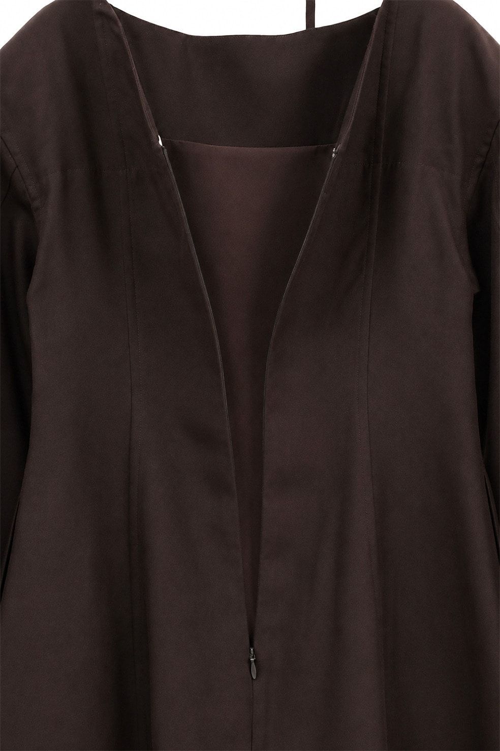 テンセルミニフレアワンピース - TENCEL MINI FLARE ONEPIECE (BROWN)