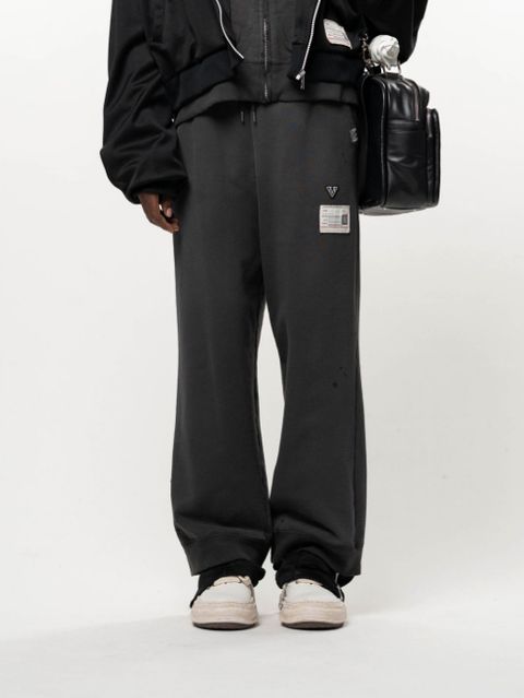 トラック パンツ レイヤード スウェット パンツ - Track Pants Layered Sweat Pants (BLACK)