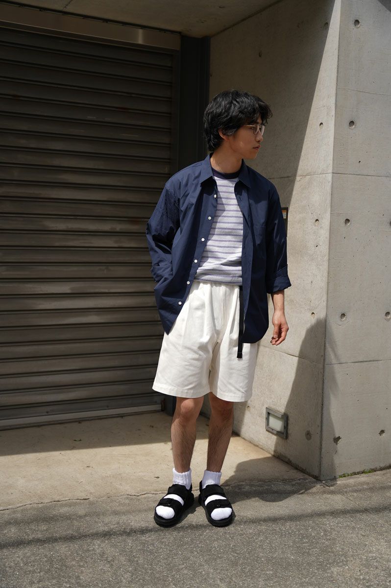 マルチボーダー ショートスリーブ ティーシャツ - MULTI BORDER S/S T-SHIRT NAVY