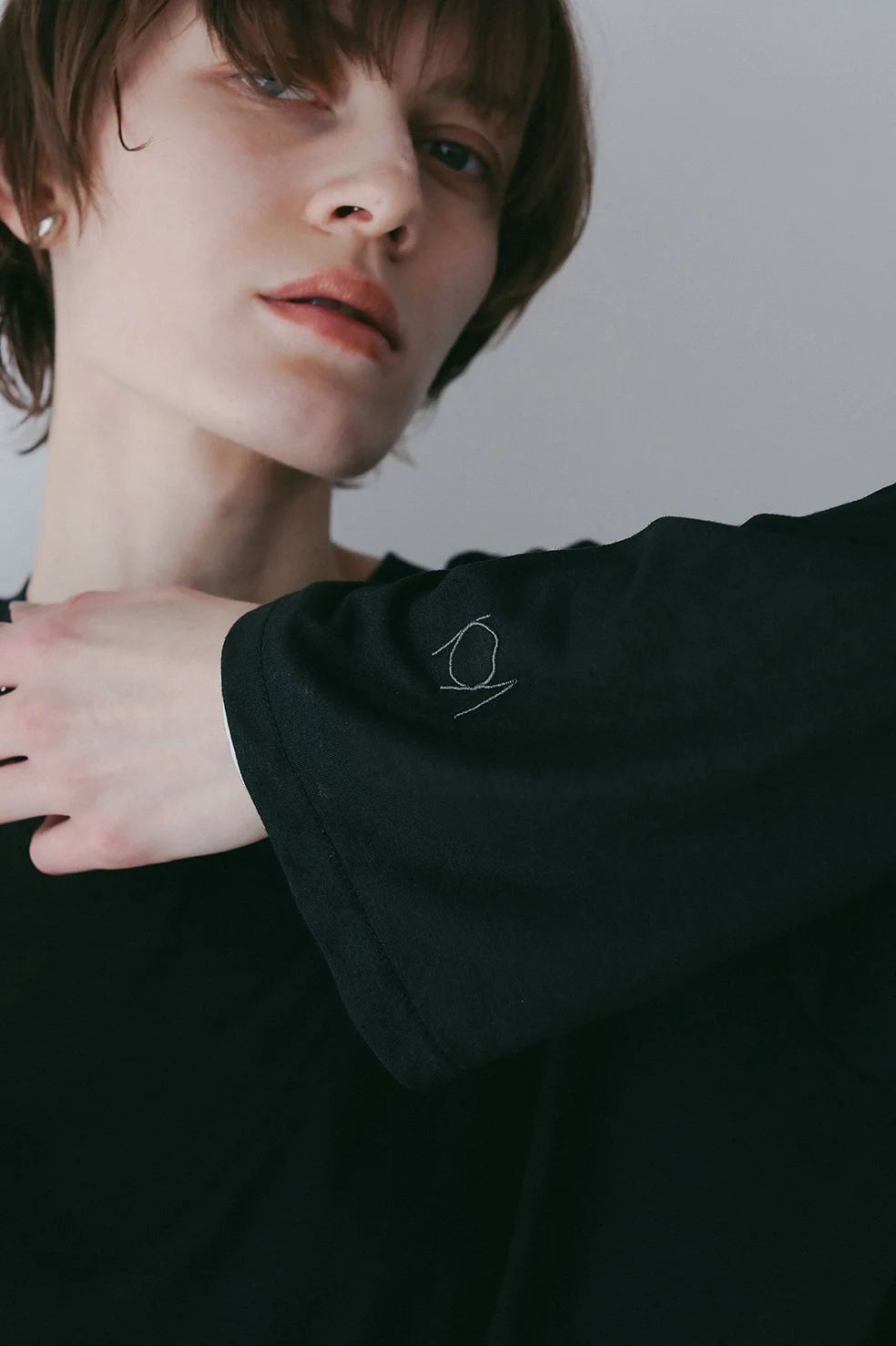 【2枚セット】ベーシックT / ロンT - 2TYPE LOGO PACK T-SHIRT BLACK