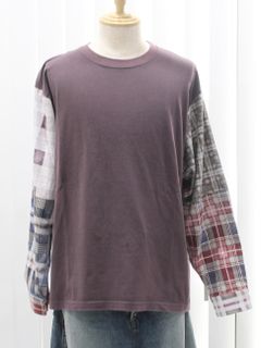 REWORK  FLANNEL SHIRT - 再構築フランネルシャツ - BROWN