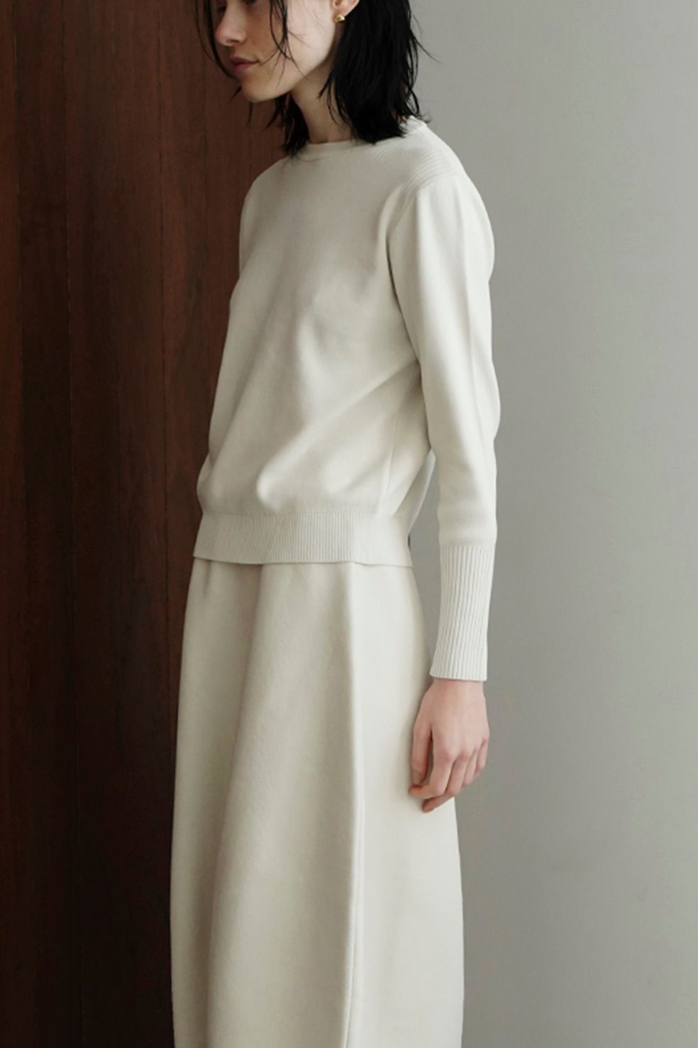 ベーシックコンパクトニット - BASIC COMPACT KNIT - IVORY