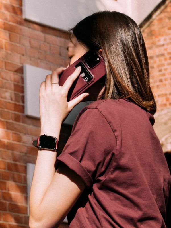アップルウォッチストラップ - APPLE WATCH FOX STRAP WINE LESS - 42/44/45mm 対応