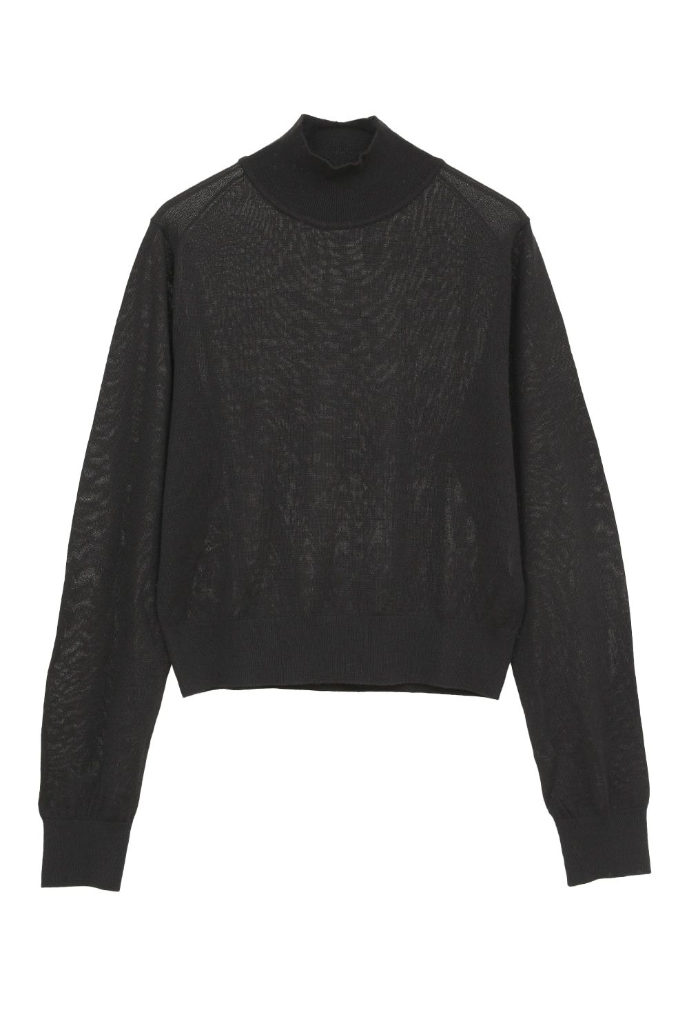 ケープ + ニットトップス - CAPE SET KNIT TOPS (BLACK)