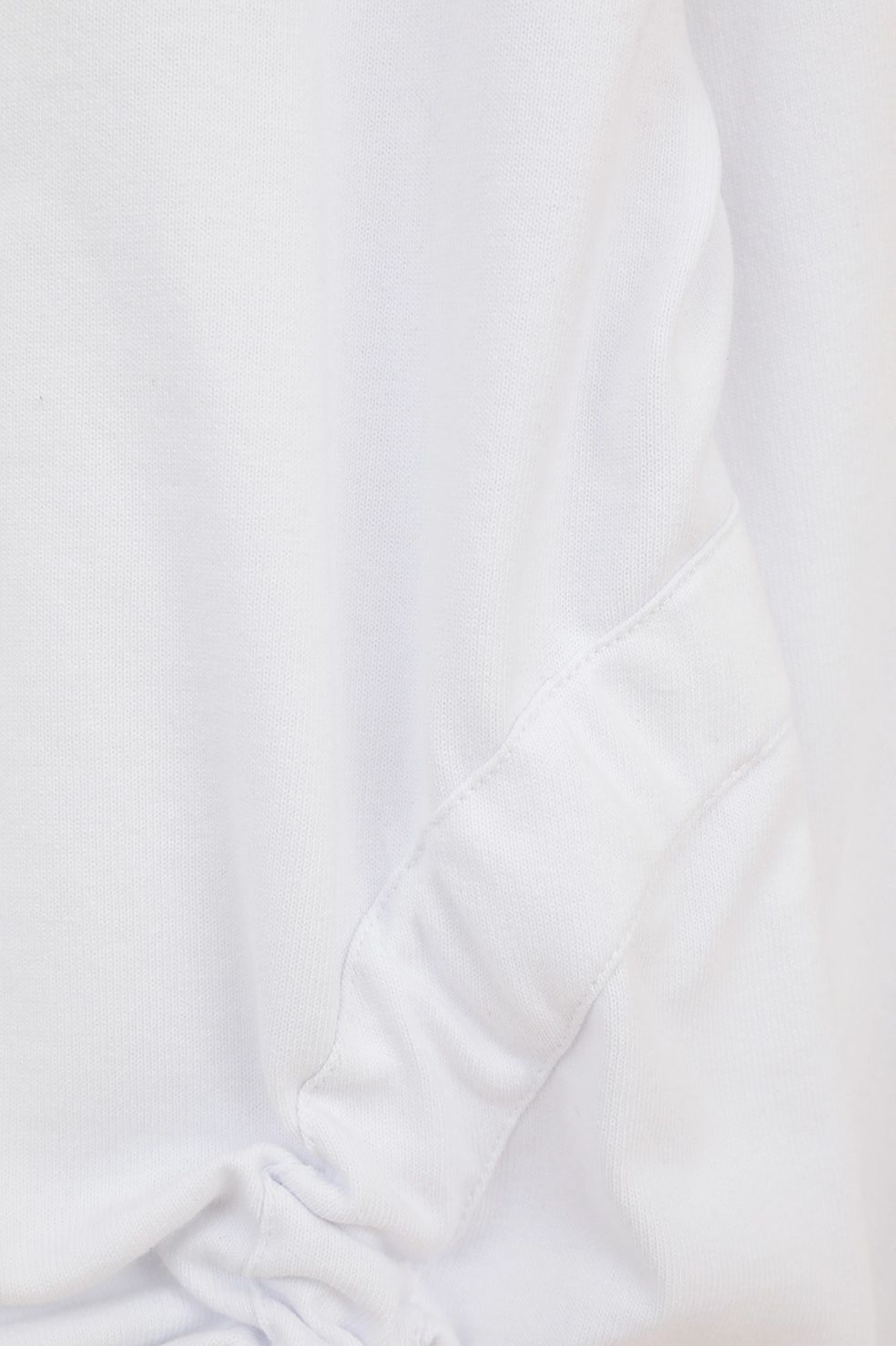 サイドリボントップス - SIDE RIBBON CUT TOPS (WHITE)