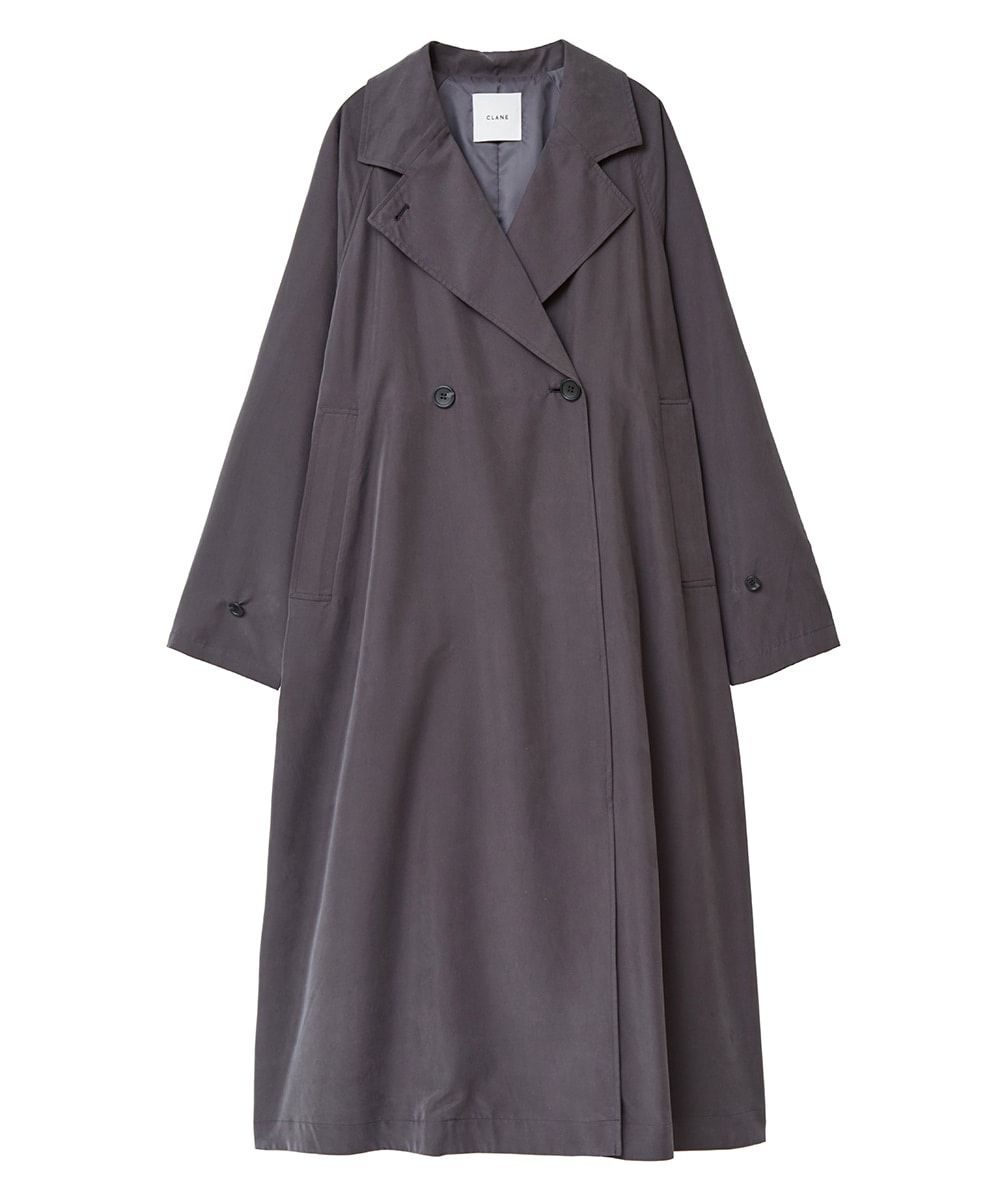 未使用品 クラネ CLANE 23SS BACK GATHER DRESS TRENCH COAT バック