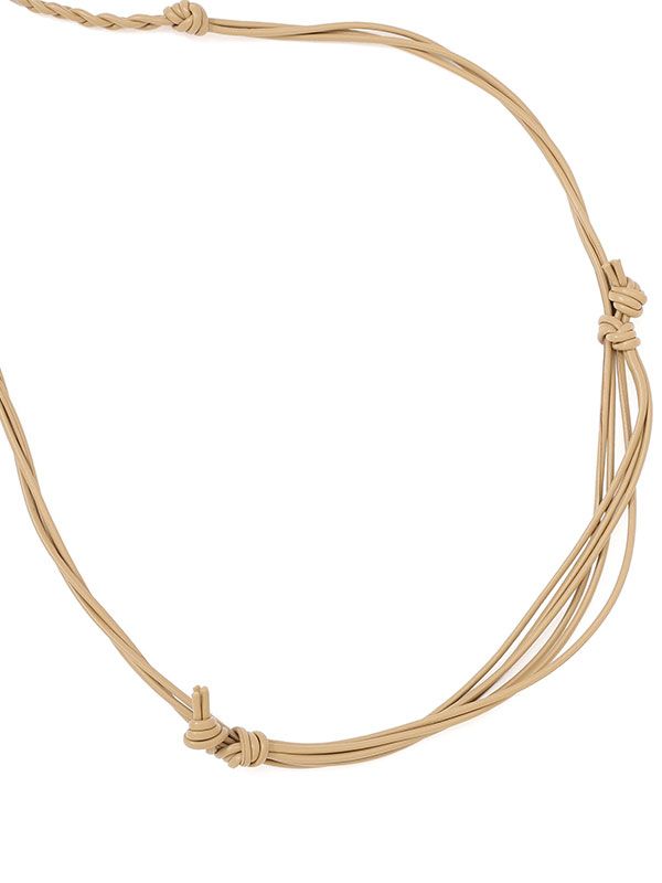 レザーコードロングマルチストラップ (BEIGE)