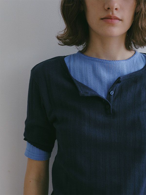 2パックアイレットTee （NAVY）