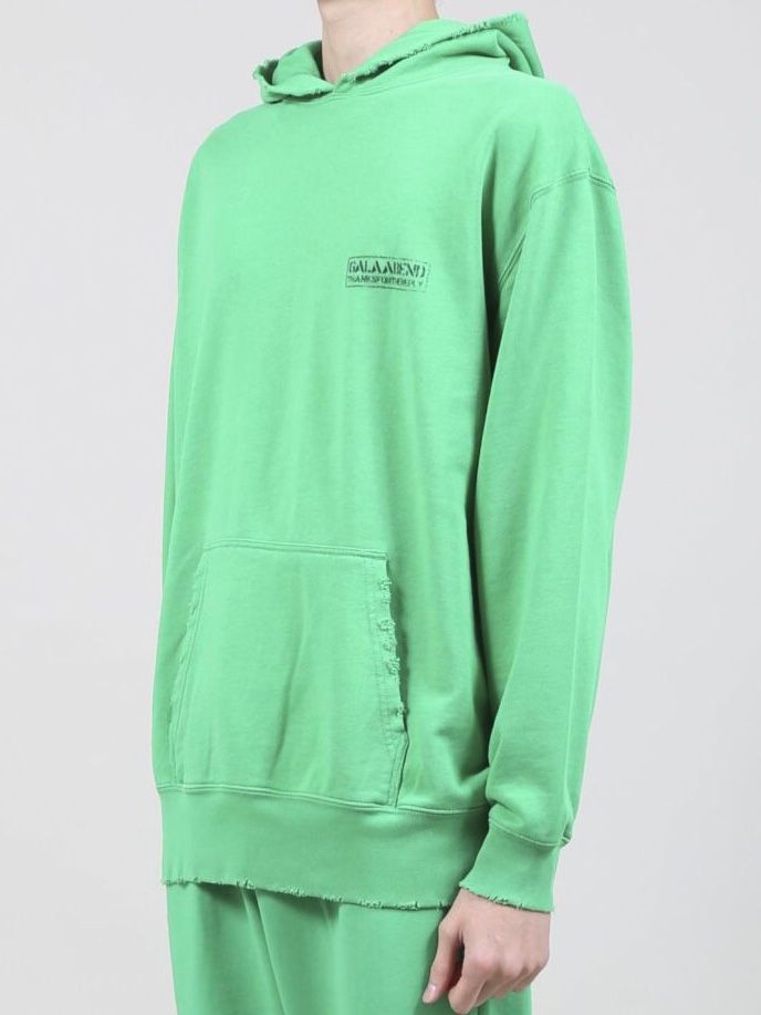ダメージミドル裏毛パーカー - Damage Pullover hoddie