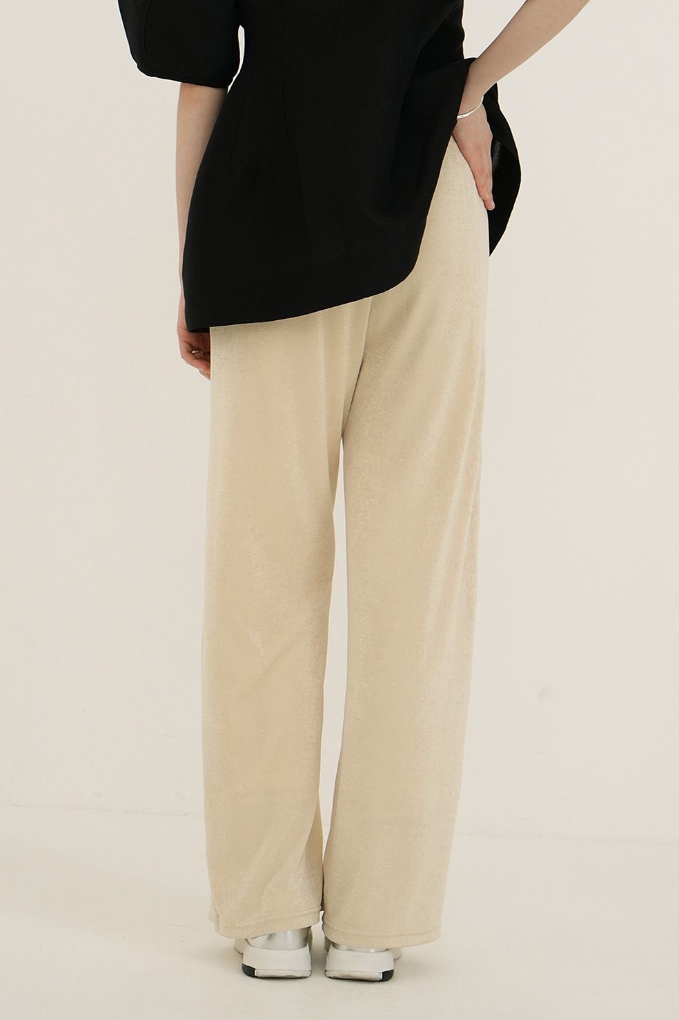 CLANE - ジャージーパンツ - BRIGHT JERSEY PANTS IVORY