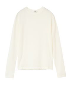 カシミアシルク混 トップス - COMFORTABLE TIGHT TOPS - IVORY