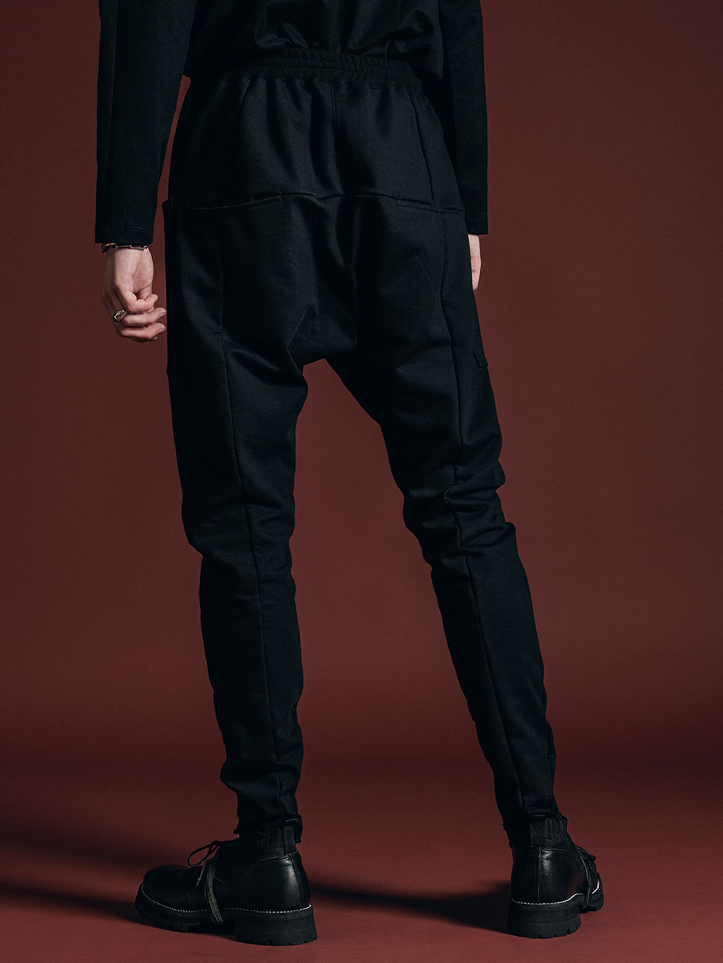 スリムパンツ - sweat slim pants - VI-3659-04 - A-BLACK