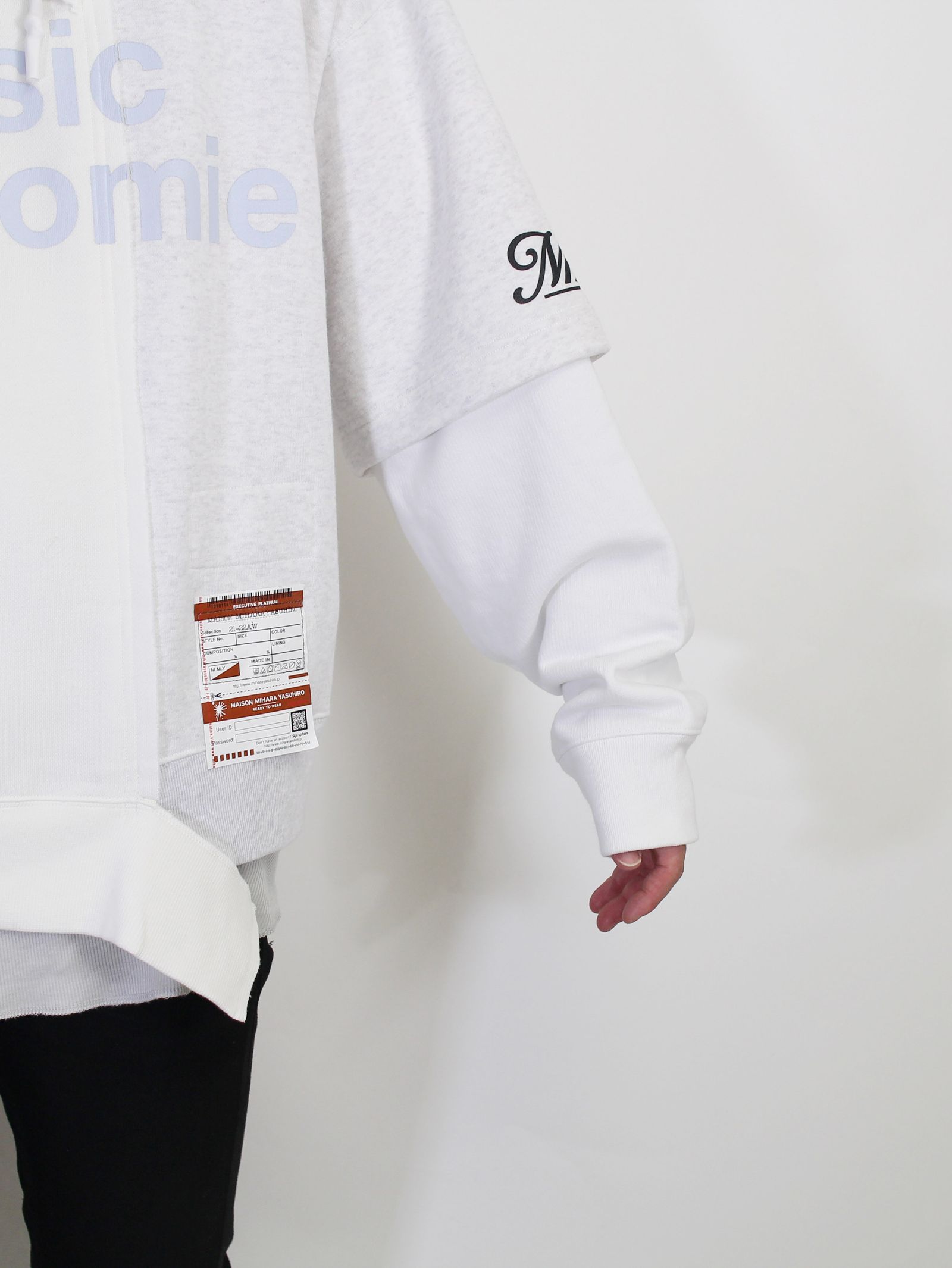 コンバインドフーディ - Combined  hoodie WHITE