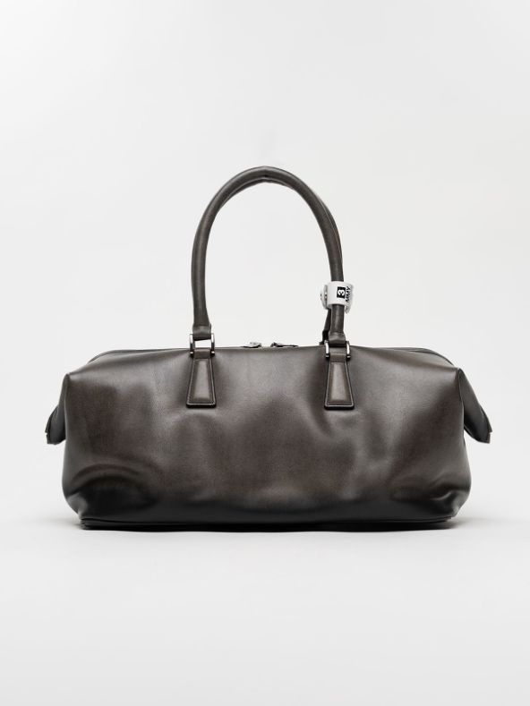"ヴィンテージ" ボストン バッグ ラージ - "VINTAGE" Boston Bag Large (BLACK)
