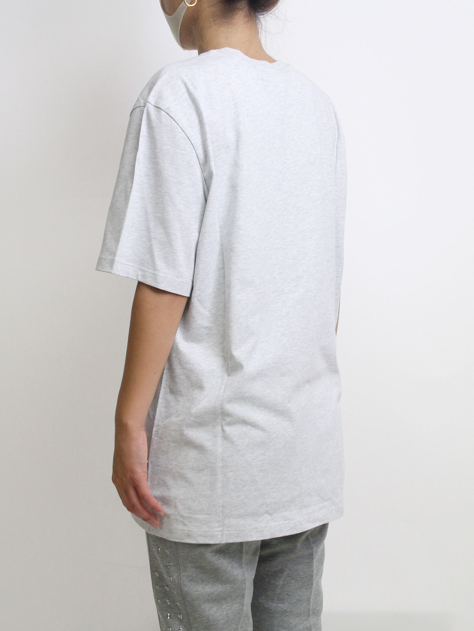 ロゴプリントTシャツ - PAINT BRUSHED LOGO T-SHIRTS - GREY