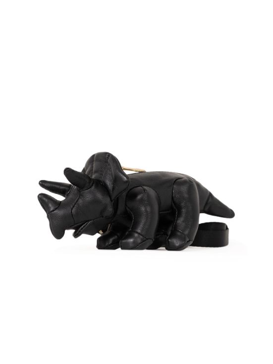 トリケラトプス ドール ミニバッグ - DOLLS TRICERA MINI BAG - BLACK