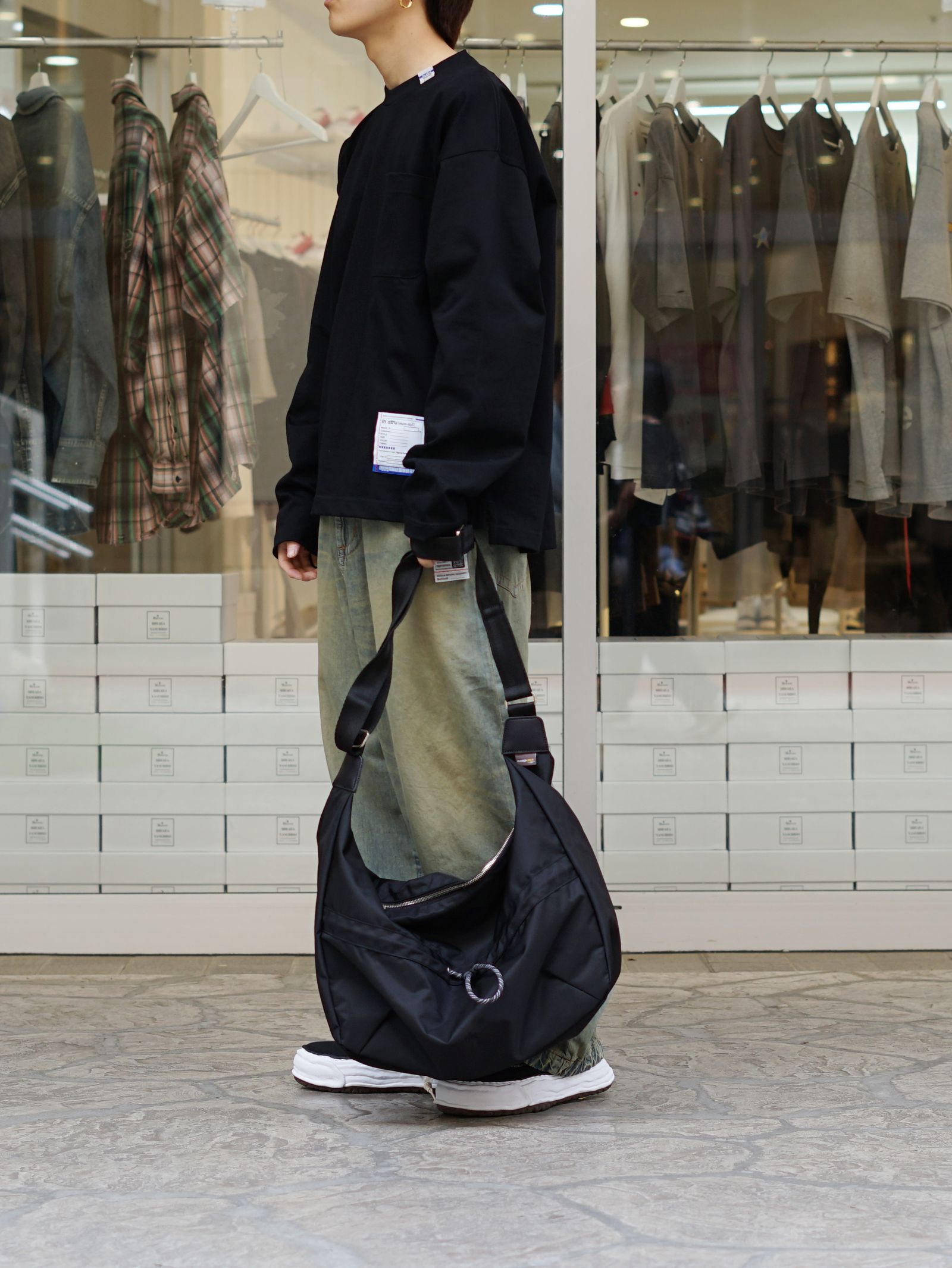 レコー ツーウェイ ショルダー トートバッグ - 420 re/cor 2WAY SHOULDER TOTE (BLACK)