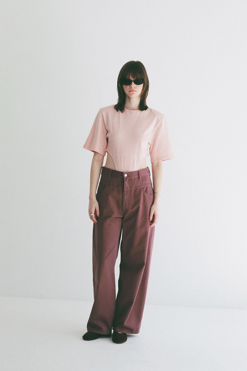 ローウエストバレルパンツ -  LOW WAIST BARREL PANTS (PURPLE)