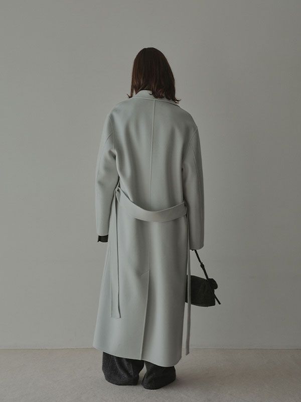 メルトンロングリバーコート (LIGHT BLUE)