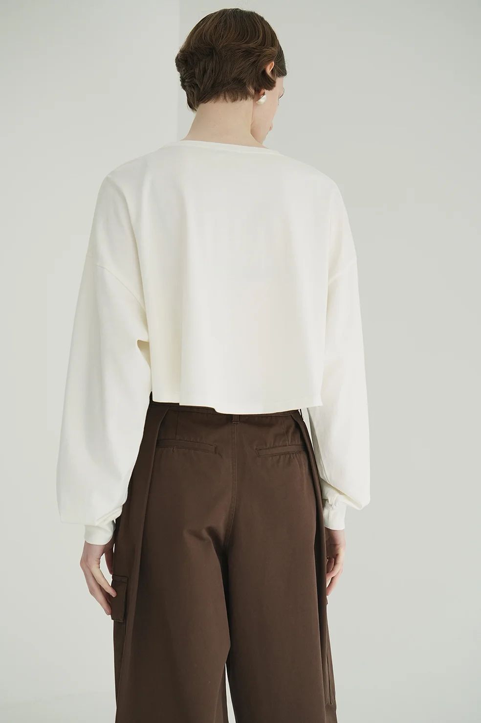 ピグメントショートトップス  -  PIGMENT SHORT TOPS (WHITE)