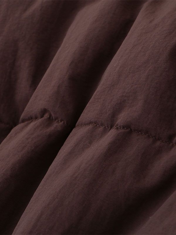 パディング ショートブルゾン BROWN レディース 中綿ジャケット