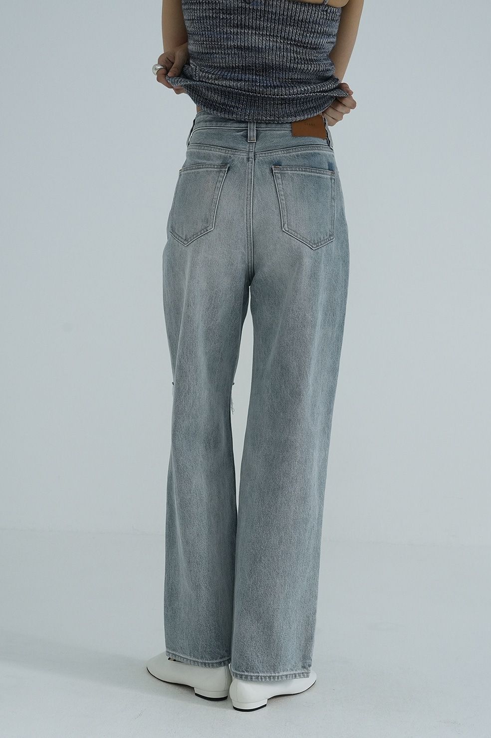 CLANE/クラネ】SLASH CUT DENIM PANTS/スラッシュカットデニム