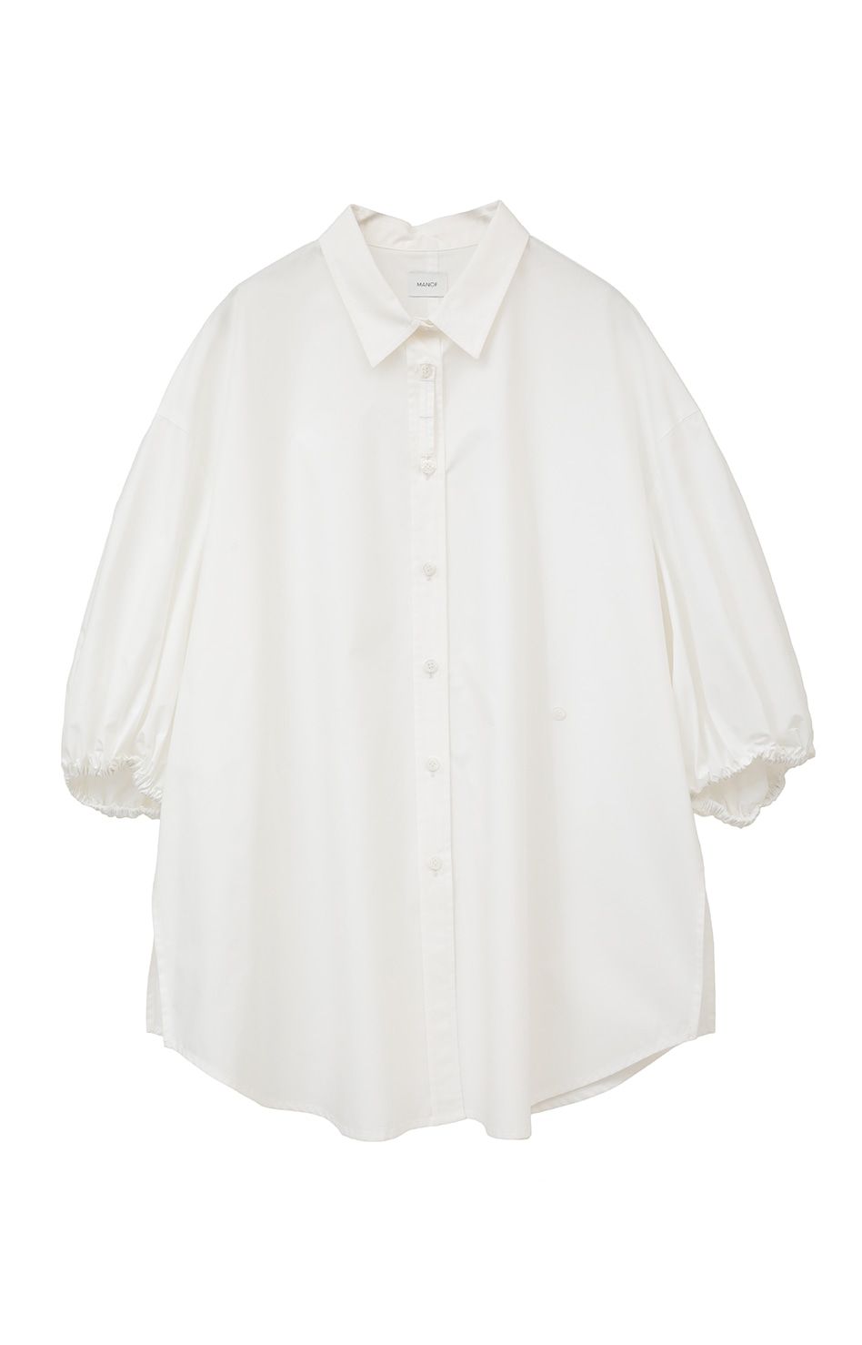 バルーンスリーブシャツ - BALOON SLEEVE SHIRT - WHITE