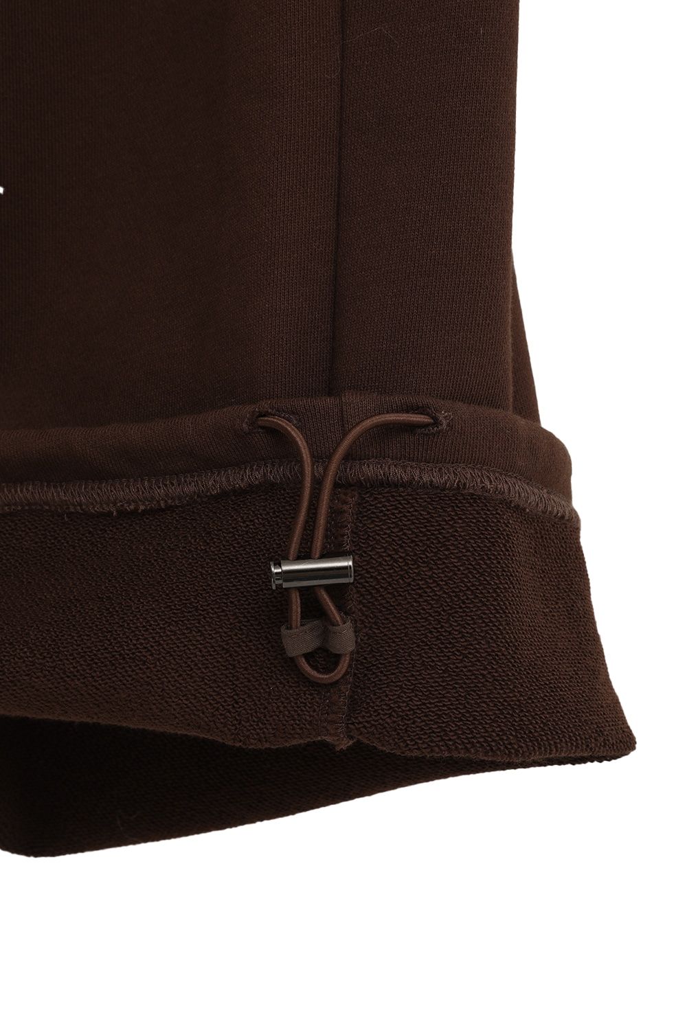 スラッシュ ウエスト スウェットパンツ - SLASH WAIST SWEAT PANTS (BROWN)