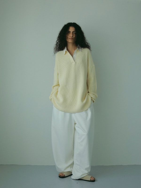 ラガーシャツニットプルオーバー - OFFWHITE