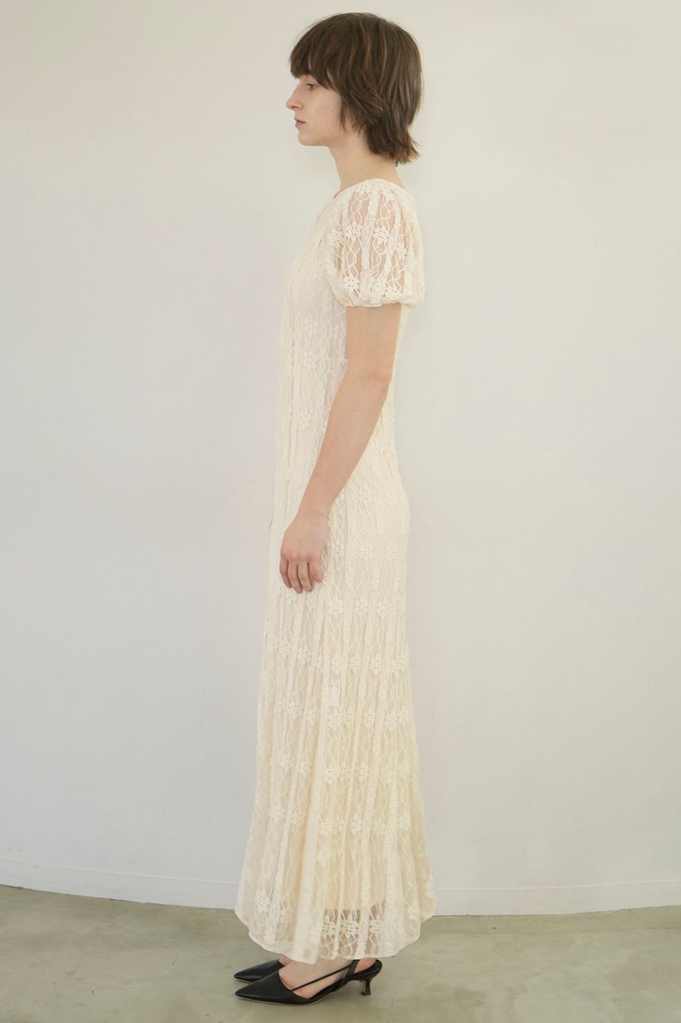 CLANE LACE MINI PUFF SLEEVE ONEPIECE（ワンピース）｜BOICE