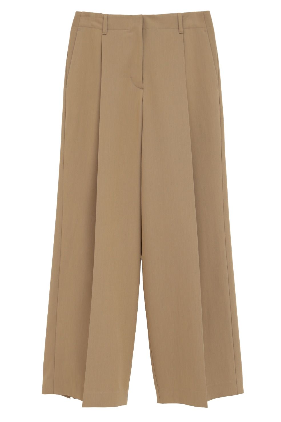 ローウエストタックルーズスラックス -  LOW WAIST TUCKED LOOSE SLACKS(BEIGE)