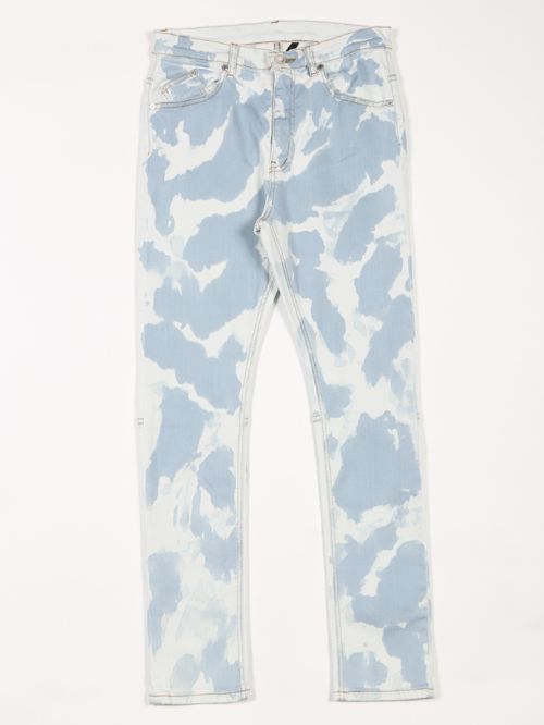 スーパーハイパワーデニム パッチィパターンブリーチレギンスパンツ - Bleach Denim Pants - SAXE×OFF WHITE