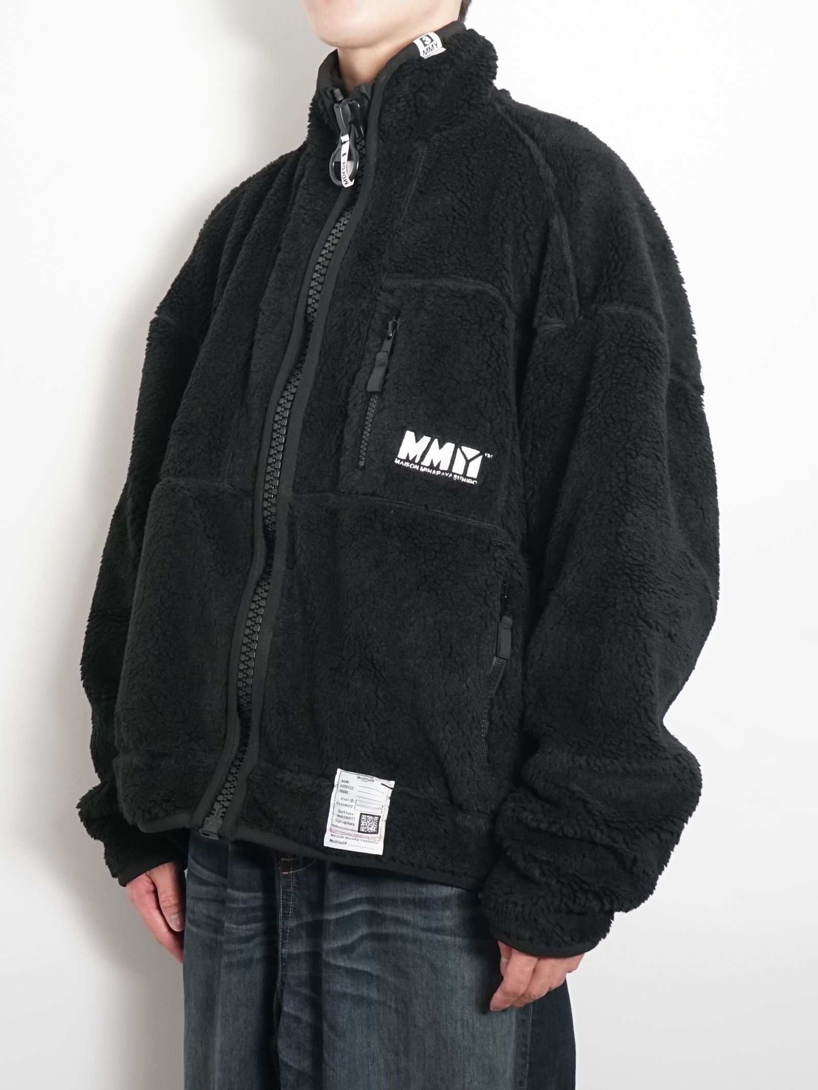 Maison MIHARA YASUHIRO - ワイド バック ボアブルゾン - wide back boa blouson - BLACK |  ADDICT WEB SHOP