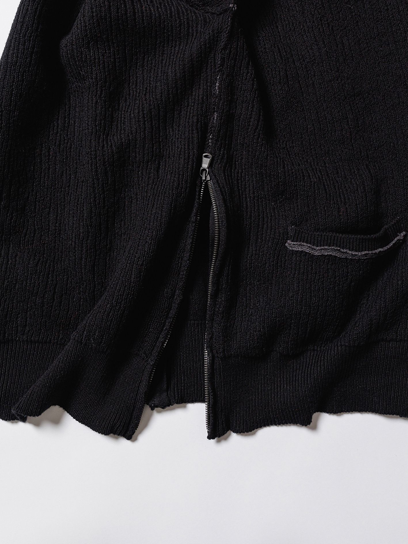 コットン カシミヤ カーディガン - cotton/cashmere cardigan - VI-3656-07 - A-BLACK
