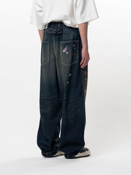 ステッカーデニム - BAKER JEANS w ST (INDIGO)