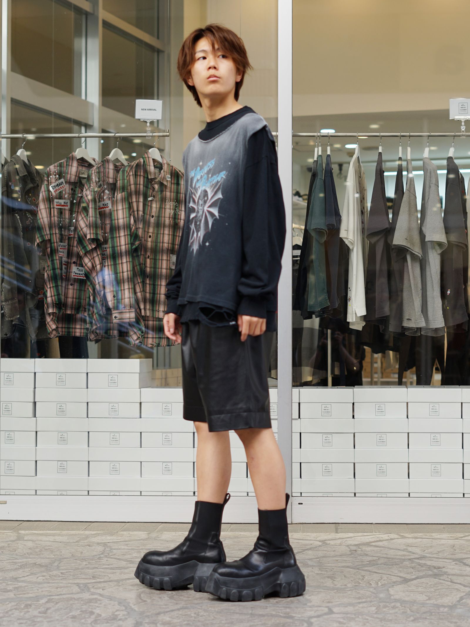 ショーツで作るKAMIYAのレイヤードスタイル