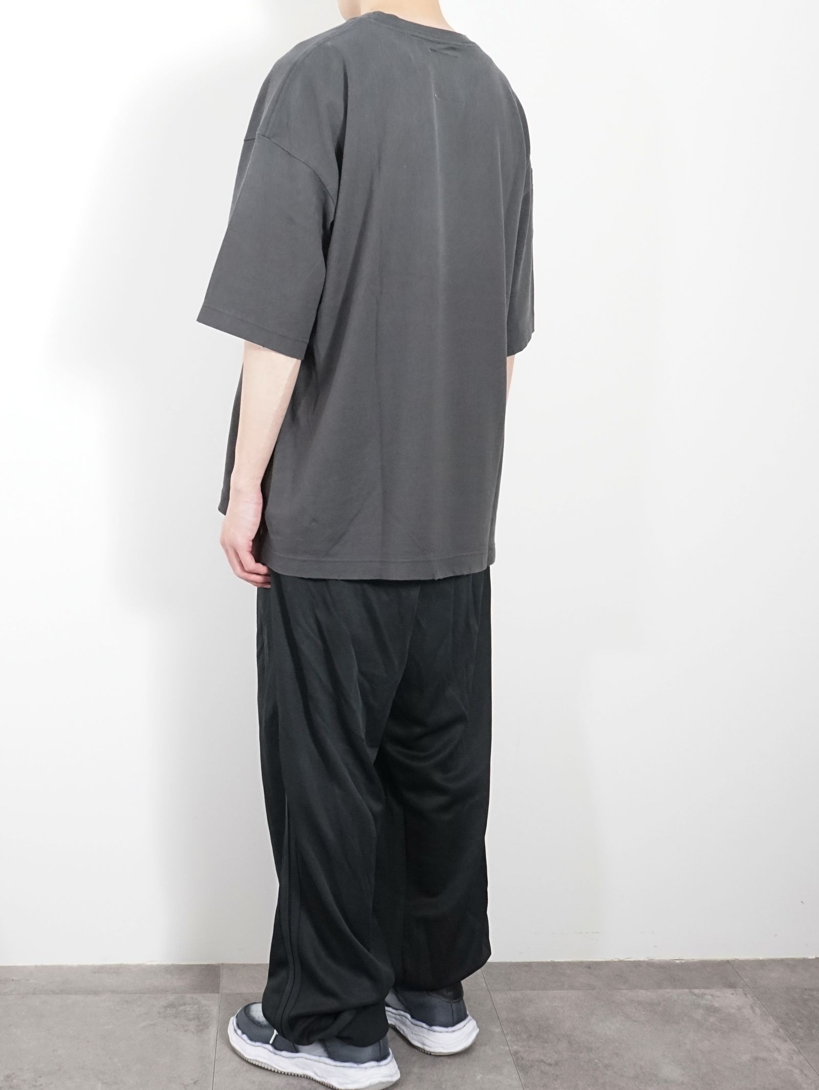 ディストレスト プリントTシャツ - Distressed Acid Printed T-shirt - BLACK