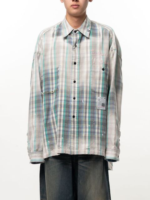 ヴィンテージライク チェックシャツ - Vintage Like Check Shirt (GREEN)