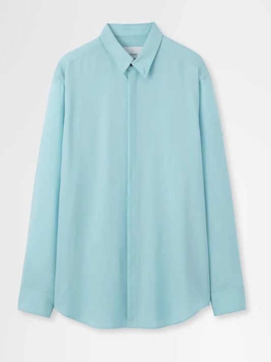 ウールシャツ | wool shirt (LIGHT BLUE)