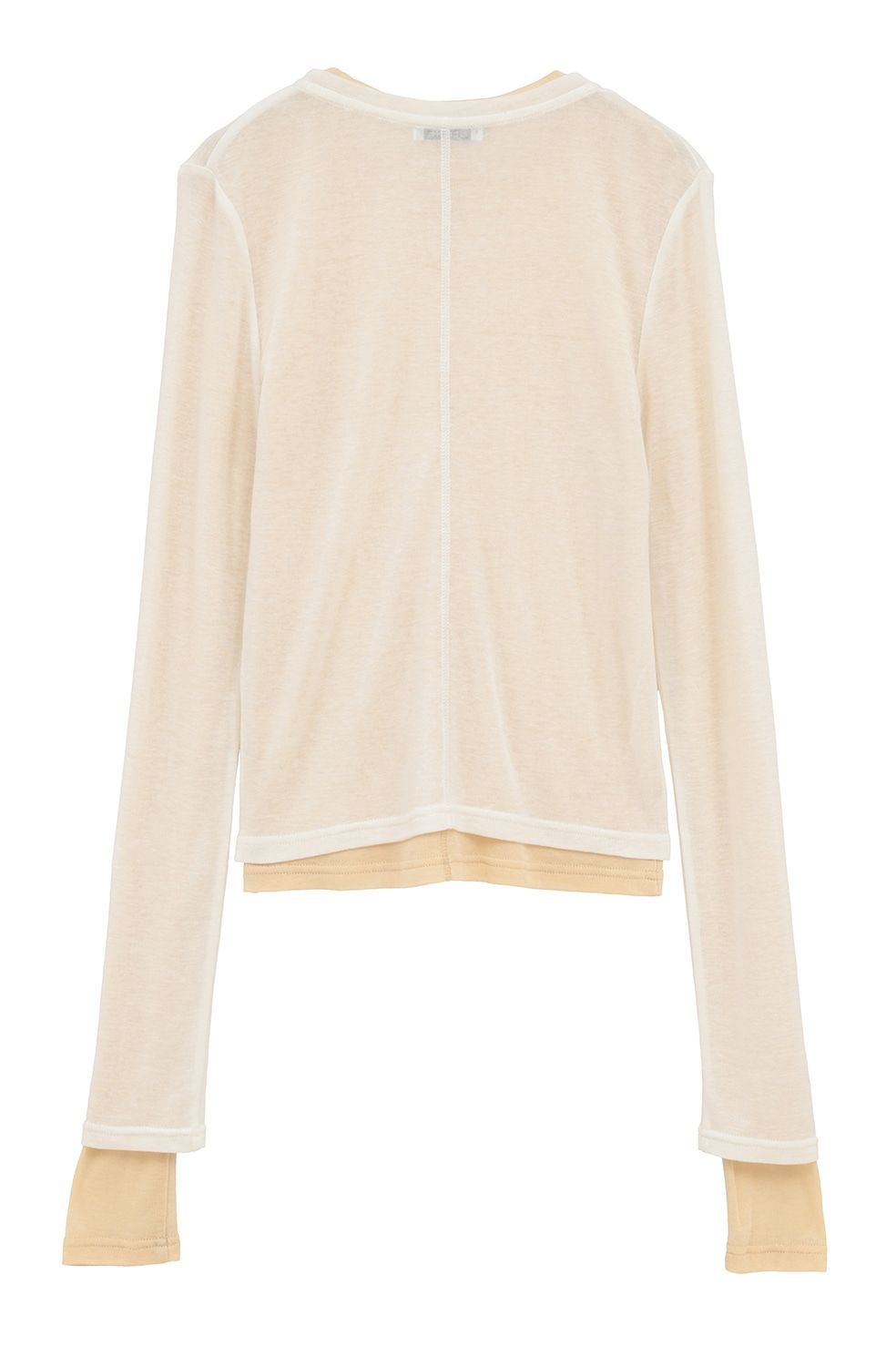 ソフトシアーレイヤードトップス - SOFT SHEER LAYERED TOPS(IVORY)