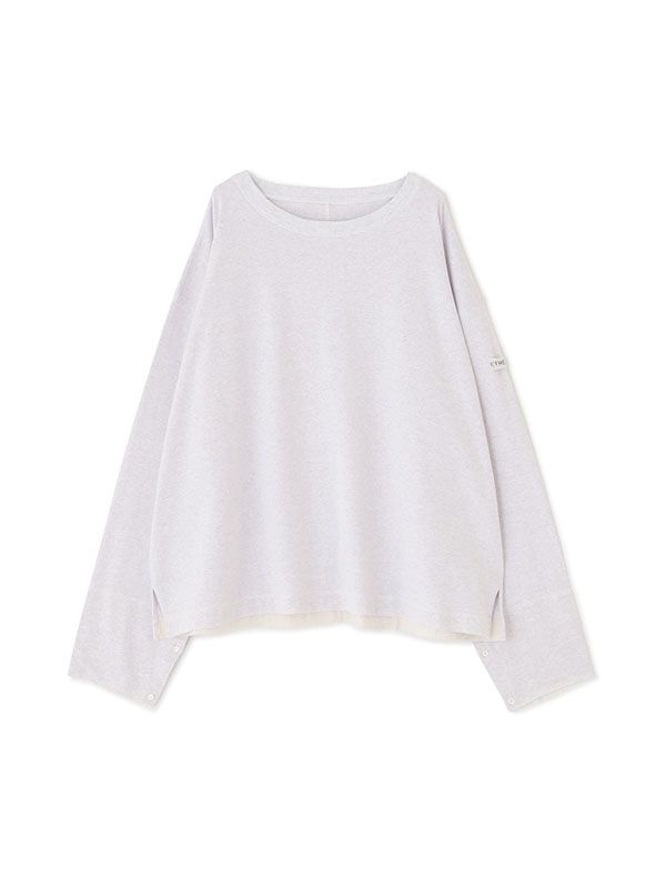 カットオフカフスロンTee (GREY)