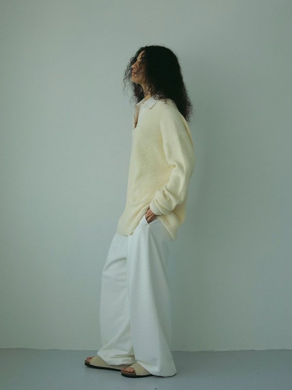 ラガーシャツニットプルオーバー - OFFWHITE