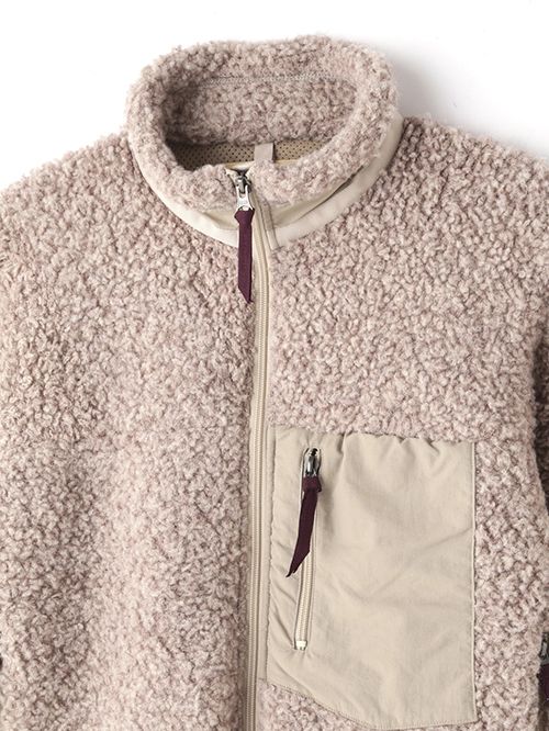 ニットブルゾン - "KNIT BLOUSON - Alpaca/Wool -" BEIGE