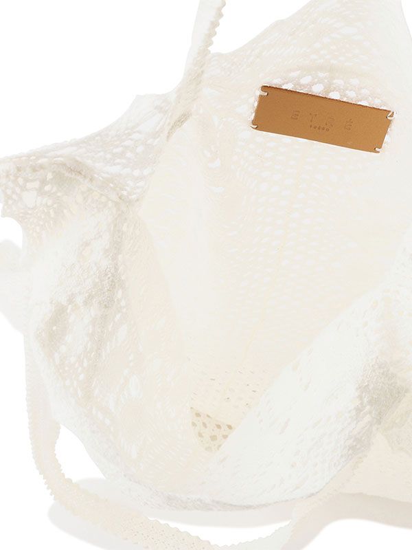 クロシェレーストートバッグ（OFF WHITE)