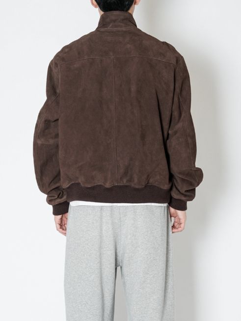 スウェードボンバージャケット - SUEDE BOMBER JACEKT(BROWN)